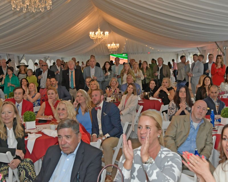 Over 300 people joined together to support Saratoga Sponsor-A-Scholar at its annual Derby Day Party at The Lodge last Saturday. Consensus is it is one of the premiere parties in Saratoga for an excellent cause. Photo provided.