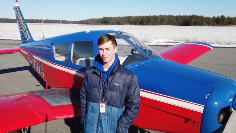 Kevin Tully poses with airplane, Jan. 15, 2023. Photo provided.