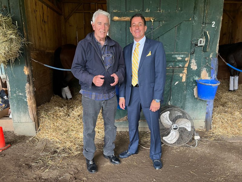 ZD Horse Racing and Management president Nick Zito (left) and  vice president Robert DiPippo (right). Photo by Dylan McGlynn. 