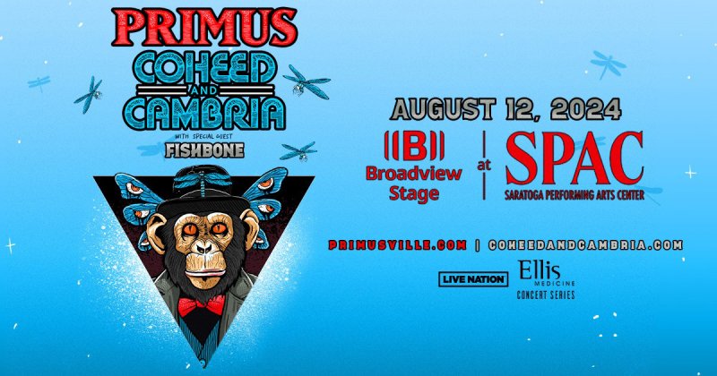 Primus announces summer show at SPAC.