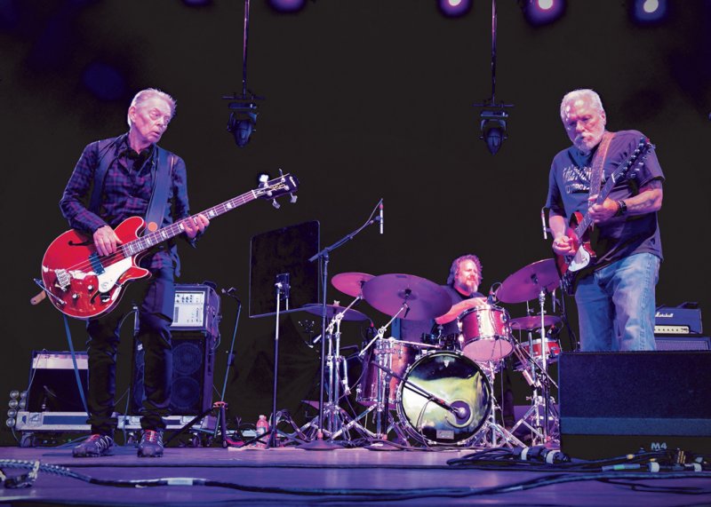 Bassist Jack Casady (left) and guitarist Jorma Kaukonen (at right) performing at SPAC in 2017. The musicians – formerly of the Jefferson Airplane, will stage a show as Hot Tuna at The Egg later this year. Photo: SuperSource Media.