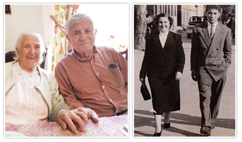 Nazha &amp; John Kaddo were wed 70 years ago on  February 28, 1951 in Zghorta, Lebanon.