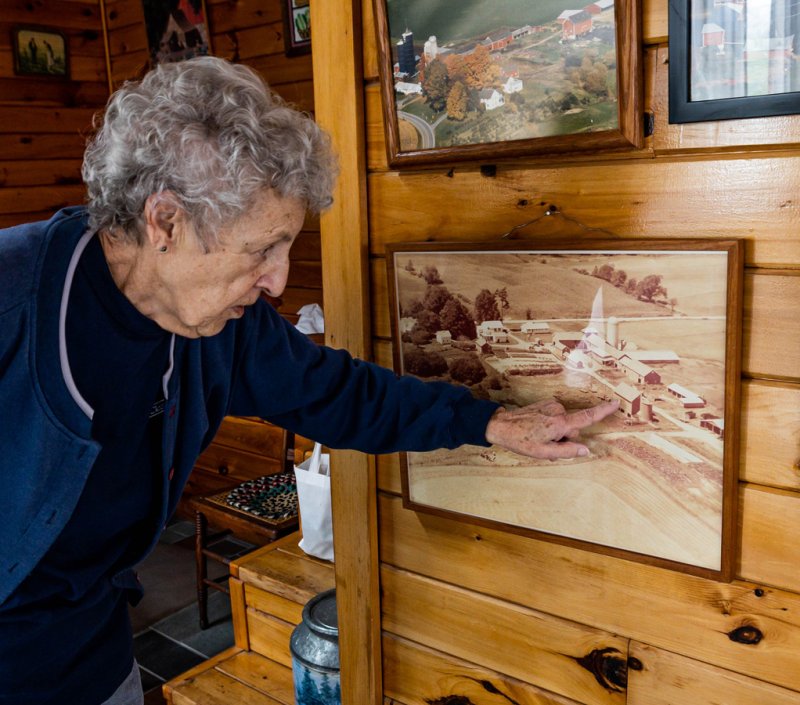 Saratoga’s Bacon Hill community will be featured in the second episode of Forgotten Crossroads, which premieres in March. Pictured is contributor Jean Peck at Clear Echo Farm. Photo provided. 
