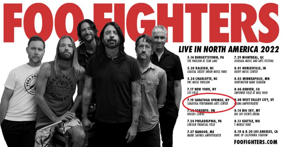 Foo Fighters Slate Saratoga Date for Summer 2022 at SPAC