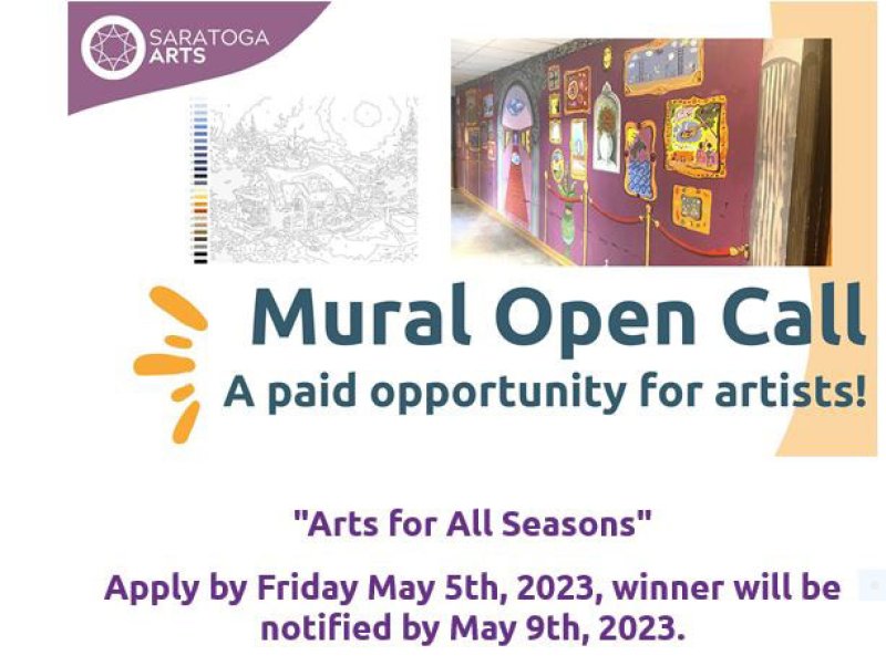 Saratoga Arts is now accepting proposals for new indoor murals.