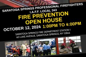 Saratoga Springs Fire Department hosts Open House at Lake Ave. Station Oct. 12