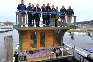 New York’s First Public Floating Sauna Opens on Saratoga Lake