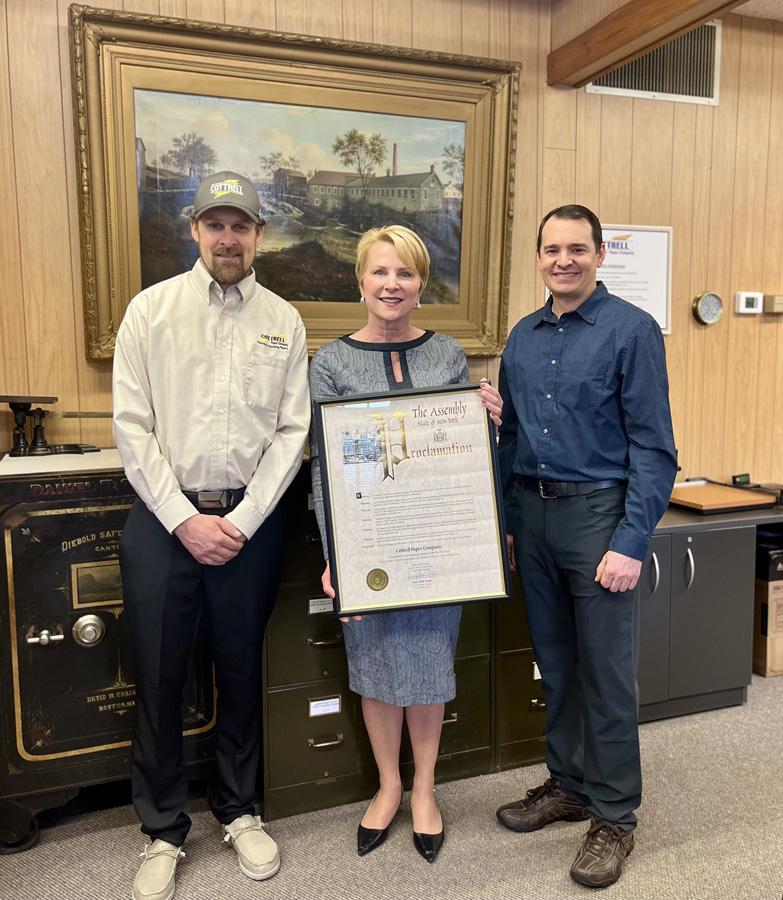 Walsh Honors Cottrell Paper Company’s Inclusion on the Historic Business Preservation Registry
