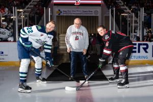 Wesley CEO Drops Puck