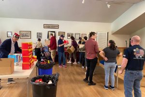 “When you get a box like this, it looks like Christmas.”  Saratoga Springs VFW Assembles 98 Care Packages for Troops Deployed Overseas